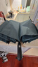 天堂 全自动雨伞三折 10骨加固一键开收易甩干简约晴雨伞 冷山绿 实拍图
