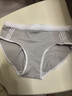 内裤女纯棉运动风甜美全棉裆抗菌中腰少女学生透气舒适平角裤 B13灰色 1条 XL 110-130斤 实拍图