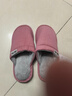回力棉拖鞋男女士加绒秋冬季室内防臭滑保暖棉拖鞋HL0006皮红38-39码 实拍图