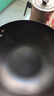 京严炒锅章丘款铁锅无涂层炒菜不粘锅家用精铁锅具燃气电磁炉用已开锅 【灶具通用】适合3-5人  赠盖铲  直径 32cm 百年工艺｜传统铁锅｜健康不沾 实拍图