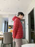 鸭鸭佟丽娅同款轻薄羽绒羽绒服女新款短款修身城市轻户外秋冬外套KXM 中国红色 L 实拍图