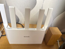 Tenda腾达路由器【千兆WiFi6+穿墙王】无线AX3000信号增强家用放大器Mesh限时补贴金榜一名云霄白立式 实拍图