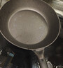 九铸28cm深煎锅铸铁锅加厚平底锅生铁无涂层不粘锅燃气灶电磁炉煎炒锅 实拍图