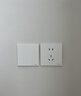 公牛（BULL）开关插座G57蝶翼超薄一开双控五孔带开关插座G57E334暮雪白暗装 实拍图