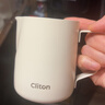 CLITON咖啡拉花杯鹰嘴意式拉花缸304不锈钢打奶泡杯带刻度打奶缸350ml 实拍图