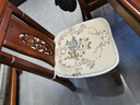 罗兰家纺 餐椅垫坐垫椅子凳子垫子可拆洗绑带椅垫 餐桌椅加厚实木餐椅座垫 花开富贵米色 45*43cm标准号 实拍图
