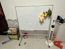 齐富90*150cm白板写字板可移动办公双面小黑板家用教学可擦写儿童画板立式带支架记事板会议培训看板 实拍图