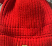 兔兔大文新生婴儿帽子围巾秋冬季0-6-12个月红色新年3岁幼儿宝宝过年周岁 葫芦福红色帽子+围巾 头围36-48cm（建议0-2岁） 实拍图