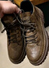 公牛世家【新年礼物】马丁靴男新款英伦风中高帮户外休闲男士保暖工装靴子 实拍图
