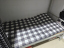 无印良品A类面料床褥床垫遮盖物单人学生宿舍四季褥子90x190cm 灰大格 实拍图