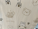洁丽雅萌萌熊四件套 A类抗菌纯棉亲肤 100%纯棉AB版 1.5/1.8M床 米色 实拍图