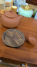 忆壶茶 实木茶杯垫 功夫茶道隔热保护垫品茗茶水杯托垫子茶具配件套装 【2只装】黑胡桃圆形杯垫 实拍图