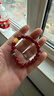 保真正品云南保山南红玛瑙手串女款满色柿子红老型珠手链单圈礼物 收藏级南红老型蜜蜡款10mm 实拍图