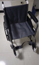 鱼跃(yuwell)轮椅车H051折叠老人轻便旅行手推车钢管免充气胎代步车 实拍图