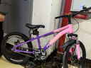 永久（FOREVER）儿童山地车儿童自行车儿童山地自行车6到12岁小学生新款变速单车 标配粉紫|单速+辐条轮+后座+车灯 20寸|身高130-160cm 实拍图