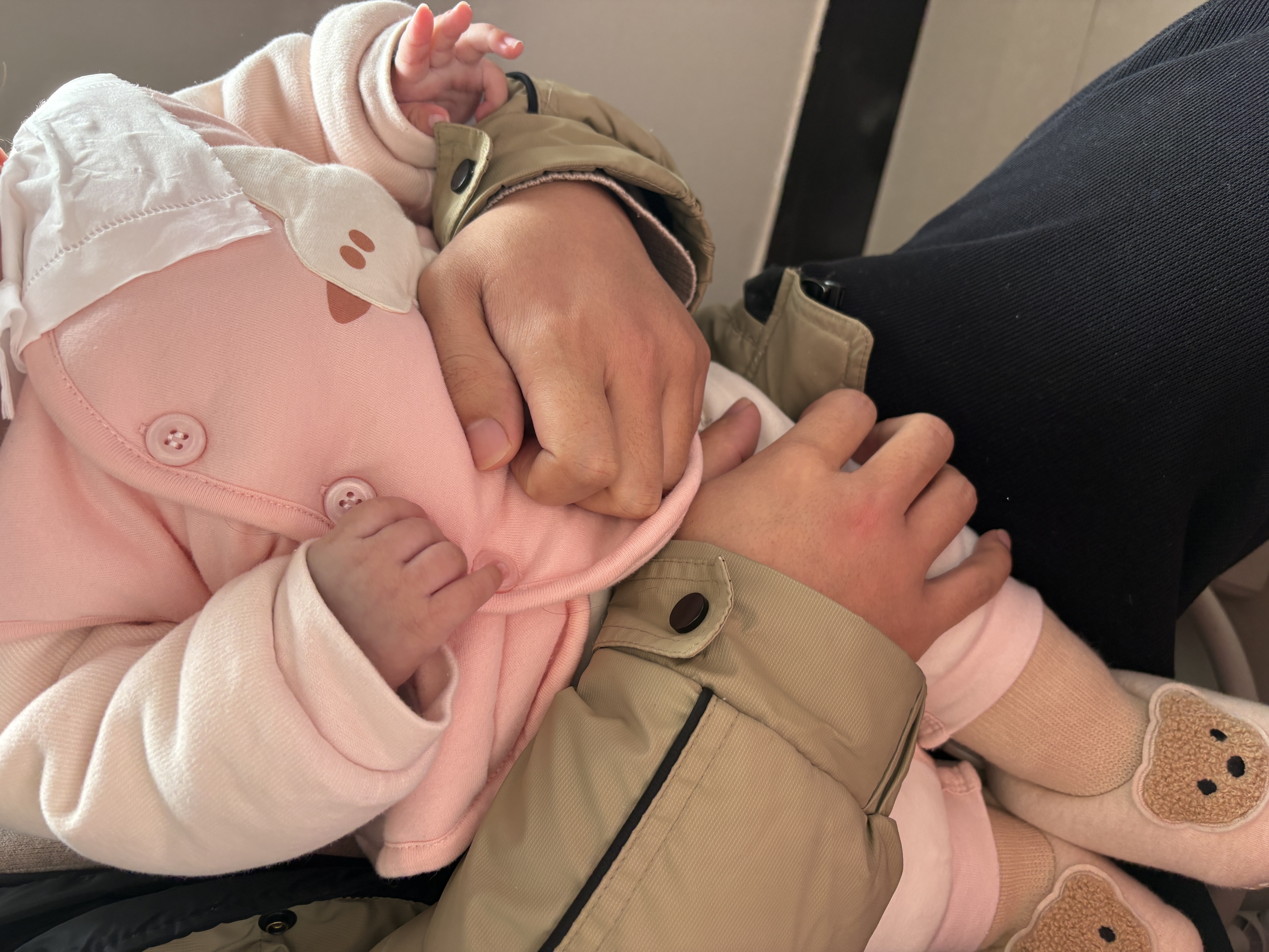 童泰（TONGTAI）婴儿马甲秋冬季纯棉夹棉儿童衣服男童女童上衣坎肩马夹粉色66cm 实拍图