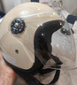 堡护头盔3C认证男女士高清防雾镜片成人电瓶车摩托车保暖全盔四季通用冬季防寒头盔301月光杏 实拍图