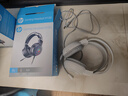 惠普（HP）H100游戏耳机头戴式耳麦带麦克风电竞网吧游戏吃鸡三角洲行动听声辨位 白色USB接口 实拍图