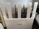 Tenda腾达路由器【千兆WiFi6+穿墙王】无线AX3000信号增强家用放大器Mesh限时补贴金榜一名云霄白立式 实拍图