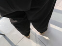 头号青年裤子男秋冬季潮流运动卫裤大码男装束脚九分裤休闲裤男士 黑 6XL 实拍图