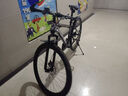 EG7山地自行车成人学生变速越野单车双减震赛车26寸青少年男女 辐条【升级减震 超强承重】黑白 27.5寸24速【适合：175-190CM】 实拍图