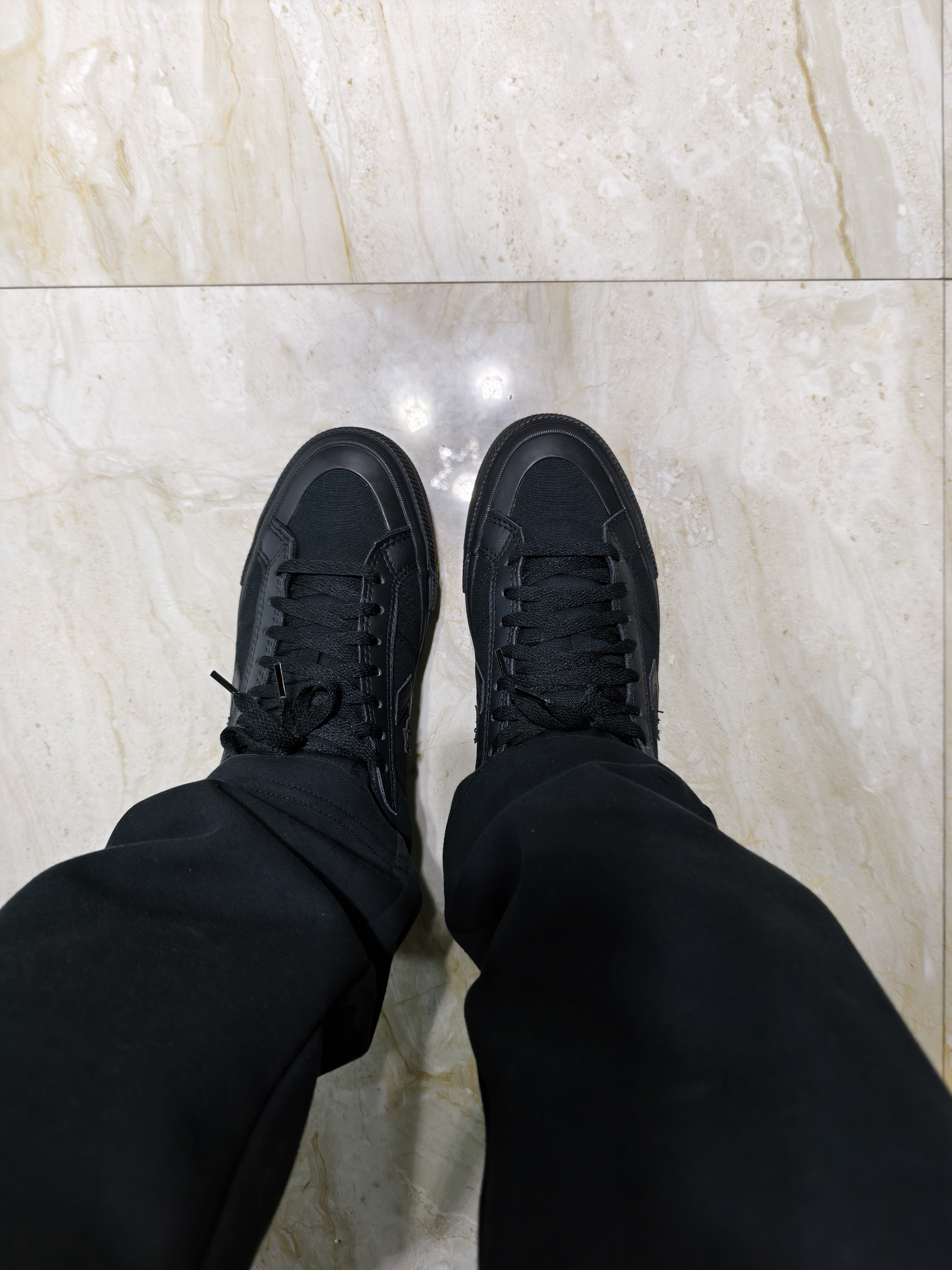 匡威（Converse）Sport Casual夏季休闲板鞋漫步星箭板鞋黑色A12332C A12332C 42 实拍图