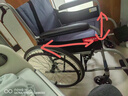 鱼跃(yuwell)轮椅车H051折叠老人轻便旅行手推车钢管免充气胎代步车 实拍图