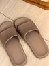 京东京造【抗菌皮纹拖】eva软弹家居防臭浴室新款拖鞋 灰褐色 42-43 实拍图