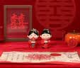 伊文兔（THE RABBIT IVEN）新中式结婚摆件结婚礼物送新人可爱国风手办订婚新婚礼物婚礼布置 龙凤呈祥(小号)一对-彩盒装 实拍图