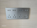 公牛（BULL）开关插座 G12系列 十孔插座86型面板 五只装量贩装 G12Z423星空灰 实拍图