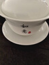 八马茶业 茶具 陶瓷泡茶杯 白瓷盖碗130ml 如意 实拍图