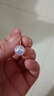 XUPING旭平首饰时尚小众设计人鱼姬仿珍珠耳钉耳饰耳夹简约日常送女朋友 白色约10mm蚊香盘耳夹 实拍图