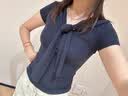 UR2026夏季新款女装简约设计感披肩式修身短袖T恤UWU450013 宝蓝 M 实拍图