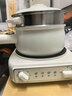 美的（Midea）电煮锅 小电锅 电蒸锅 电火锅 电热锅 分体式可拆洗 2.6L学生宿舍多功能锅 泡面锅 XZC2061 配蒸笼 实拍图