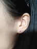 925银银针养耳洞极简豆豆耳钉迷你耳棒小巧韩国风圆珠耳针饰品 3mm豆豆耳钉一对 实拍图
