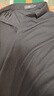 杉杉【羊毛+桑蚕丝】POLO衫长袖T恤男士春秋打底衫 藏青 XL180/96A 实拍图