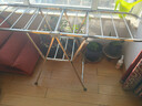 美丽雅落地晾衣架小型折叠阳台室内户外挂衣架不锈钢婴儿衣服晒被晾衣杆 实拍图