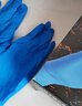 爱马斯（AMMEX）一次性手套丁腈100只大码餐饮加厚耐用实验室家务洗碗丁晴手套 实拍图