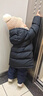 保姆鹅  【风墙】儿童羽绒服宝宝中长款护脸加厚外套保暖童装[NG2664] 炭黑 110 实拍图