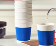 京东京造 纸杯一次性杯子咖啡杯三层加厚食品级办公家用水杯280ml【60只】 实拍图