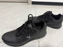 特步运动鞋男鞋跑鞋冬季皮面防水轻便减震健身休闲慢跑步鞋子男黑色 实拍图