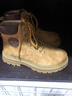 苏系男士马丁靴男款2025秋冬季新款透气高帮工装男靴英伦风真皮雪地靴 卡其色【二层猪皮高品质】 42 男码（尺码偏大建议小一码） 实拍图