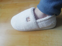 京东京造【厚底防滑】棉拖鞋男士冬季室内居家毛拖保暖全包冬日白40-41 实拍图