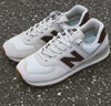 NEW BALANCE NB574官方休闲鞋女鞋复古舒适秋冬透气网鞋礼物轻便百搭运动鞋 米白色 WL574RCF 37 (脚长23.5cm)尺码详询客服 实拍图