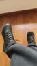 斯凯奇（Skechers）男鞋秋冬新品一脚蹬休闲鞋黑色商务鞋轻便软底运动户外健步鞋皮鞋 实拍图