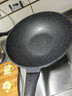 爱仕达（ASD）炒锅麦饭石色不粘平底炒菜锅立盖32cm燃气电磁炉通用CL32S11WG 实拍图