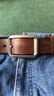 JEEP SPIRIT吉普皮带男士头层牛皮裤带时尚针扣中青年送男友老公情人节礼物 实拍图