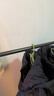 衣架落地卧室家用双杆晾衣架挂衣架子室内衣服衣帽架加粗阳台衣杆 150cm黑【单杆+置物架】; 实拍图