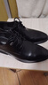 卡帝乐鳄鱼（CARTELO）英伦牛皮商务正装休闲男士低帮系带皮鞋男2511 黑色 增高版 39 实拍图