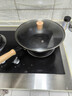 京东京造 炒锅 铁锅炒菜电磁炉燃气灶平底【健康无涂层】进口极铁带盖30cm 实拍图
